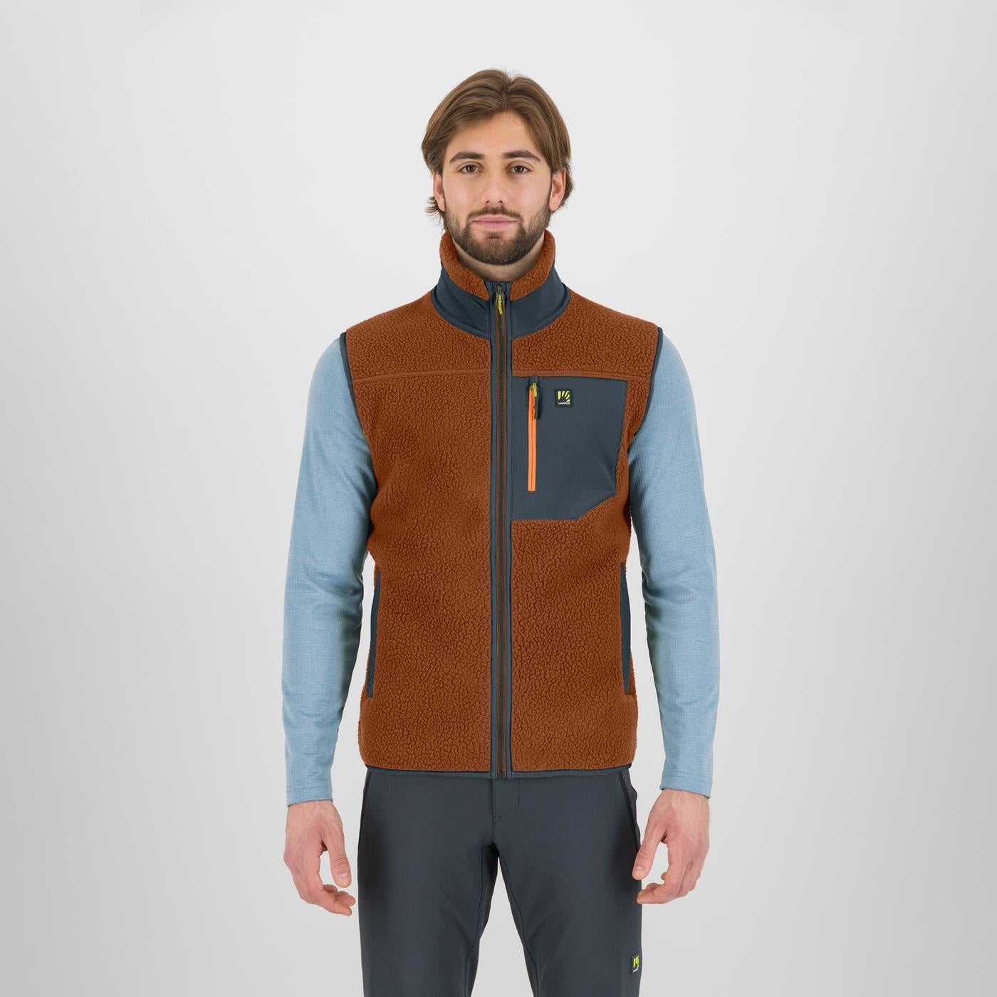 MOIAZZA RETRò FLEECE VEST MAHOGANY/WOODL.GRAY | 2531078-022 2026