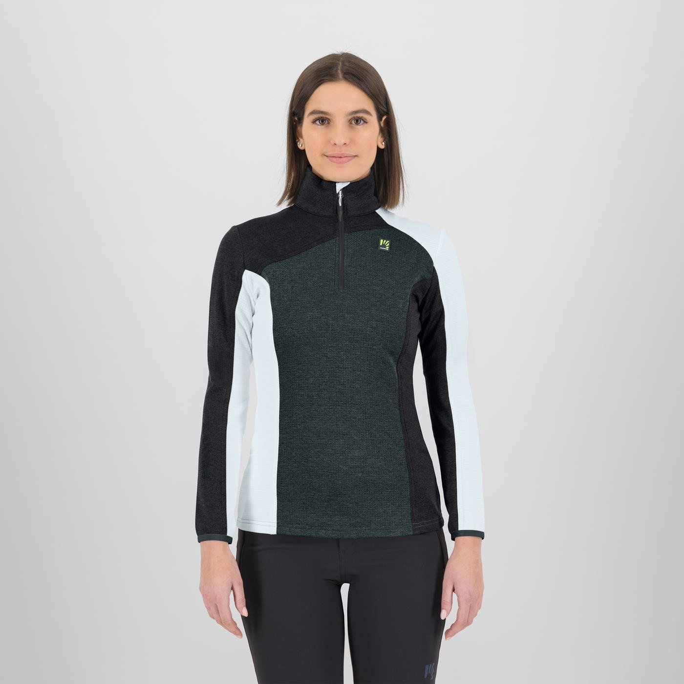 FEDERA HALF-ZIP W FLEECE      GRIS BOIS/NOIR/BLANC BRILLANT | 2532022-150   2026