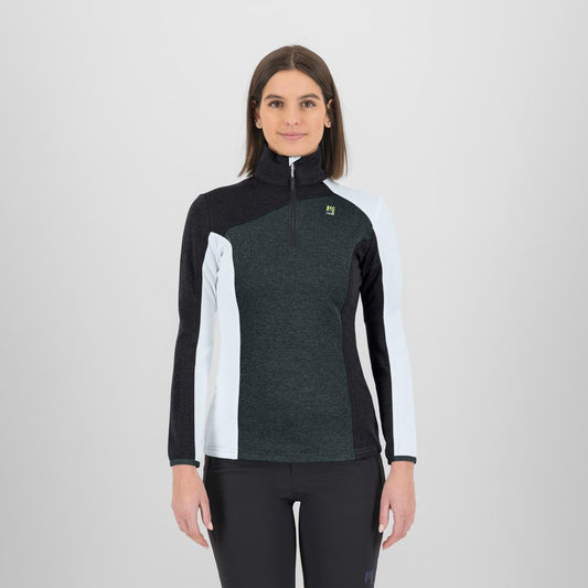FEDERA HALF-ZIP W FLEECE WOOD GREY/BLACK/GLOSSY WHITE | 2532022-150 2026