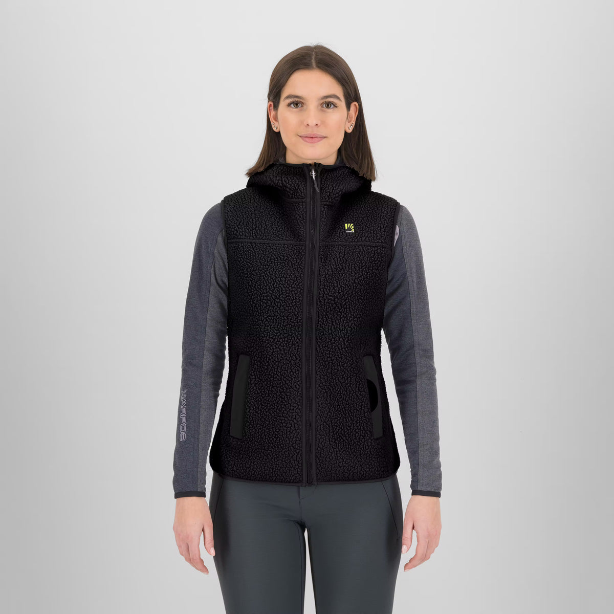 Sweat à capuche rétro MOIAZZA avec gilet NOIR | 2532078-400n 2026-27