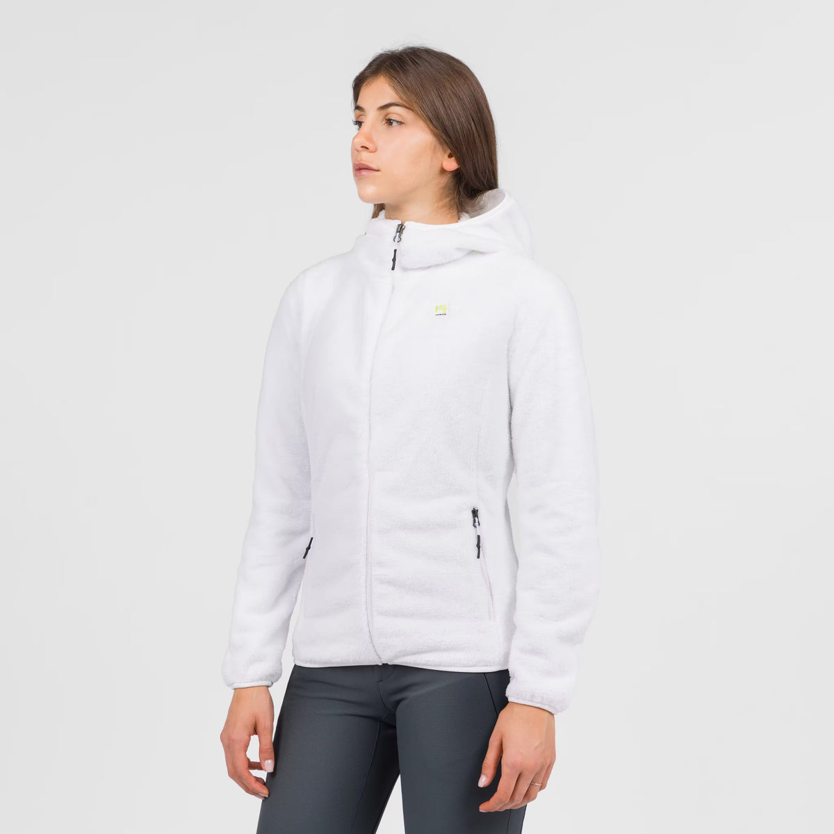 Vertice Fleece Hoodie Glossy White | 2532028-150 2026