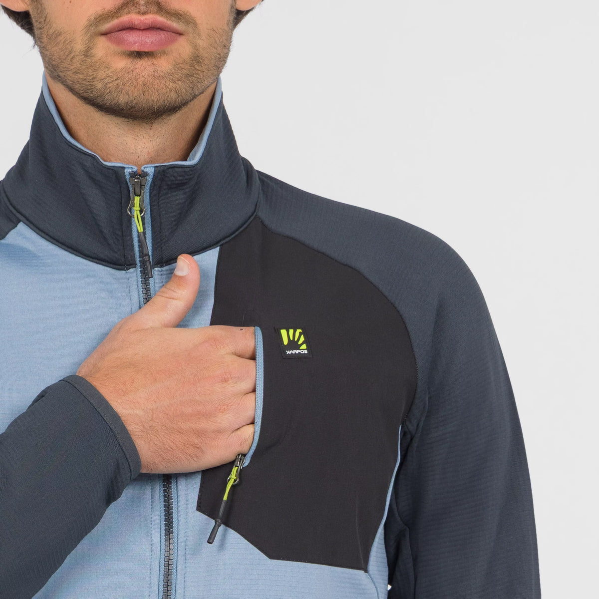 POLAIRE ODLE EVO À FERMETURE ÉCLAIR INTÉGRALE : BLEU WINDW/GRIS BOIS | 2531123-900 2027