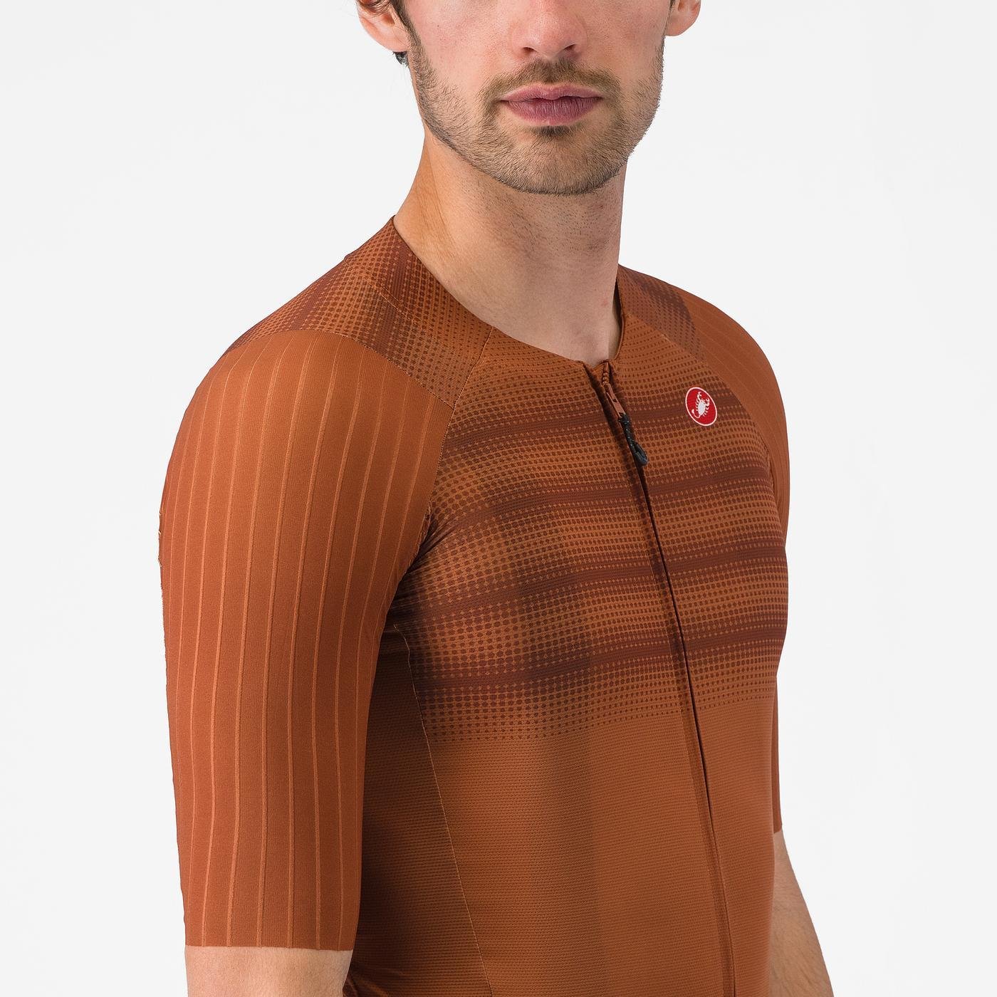 AERO RACE 8S JERSEY Color: MOCHA | 4525010-245