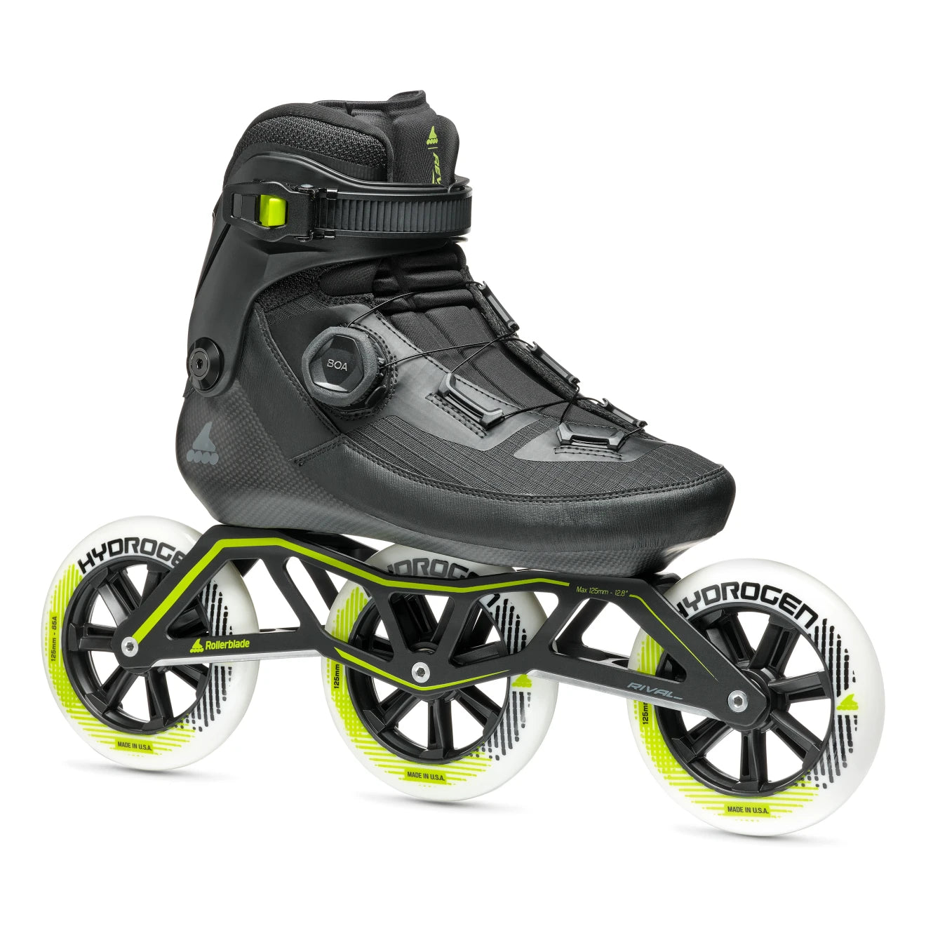 Patins de vitesse en ligne ROLLERS - LONG DISTANCE  REVV BOA® 125 07222200100 | Tailles                      : 23.0-31.5 (Includes Footboard Sizer) | Couleurs: NOIR 2025