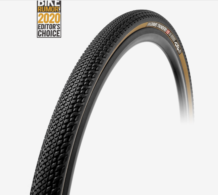 PNEU Gravel Thundero HD pneu terrain mixed TUBELESS 2026 BLACK-BEIGE)