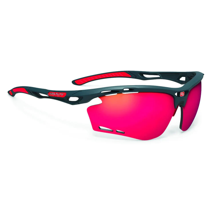 LUNETTES PROPULSE Couleur : Charcoal Matte Frame with Multilaser Red Lenses
