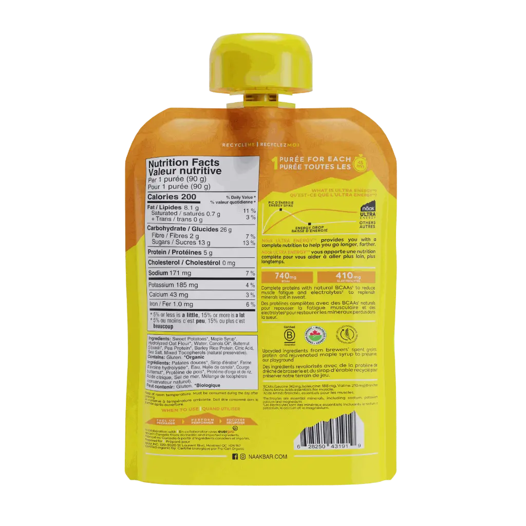 Purée énergétique | Patates douces, courge butternut - 6 purées  2026