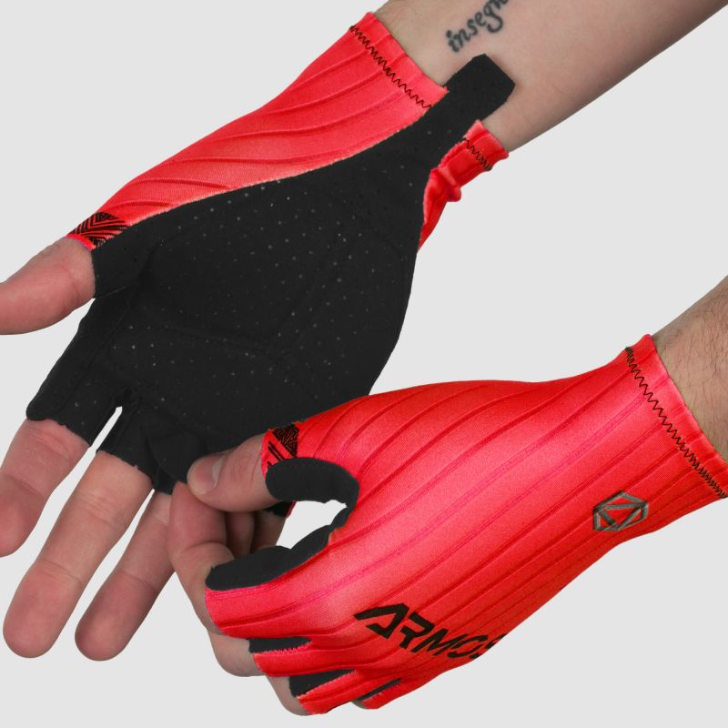 ARMOS PRO AERO CHRONO RED SHORT GLOVES 3663