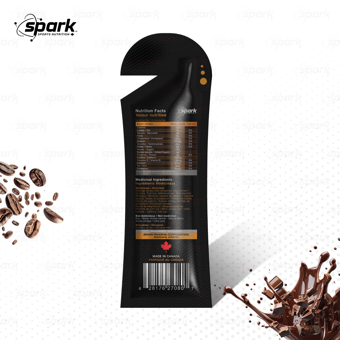 SPARK GELS MOKA sans caféine 2026