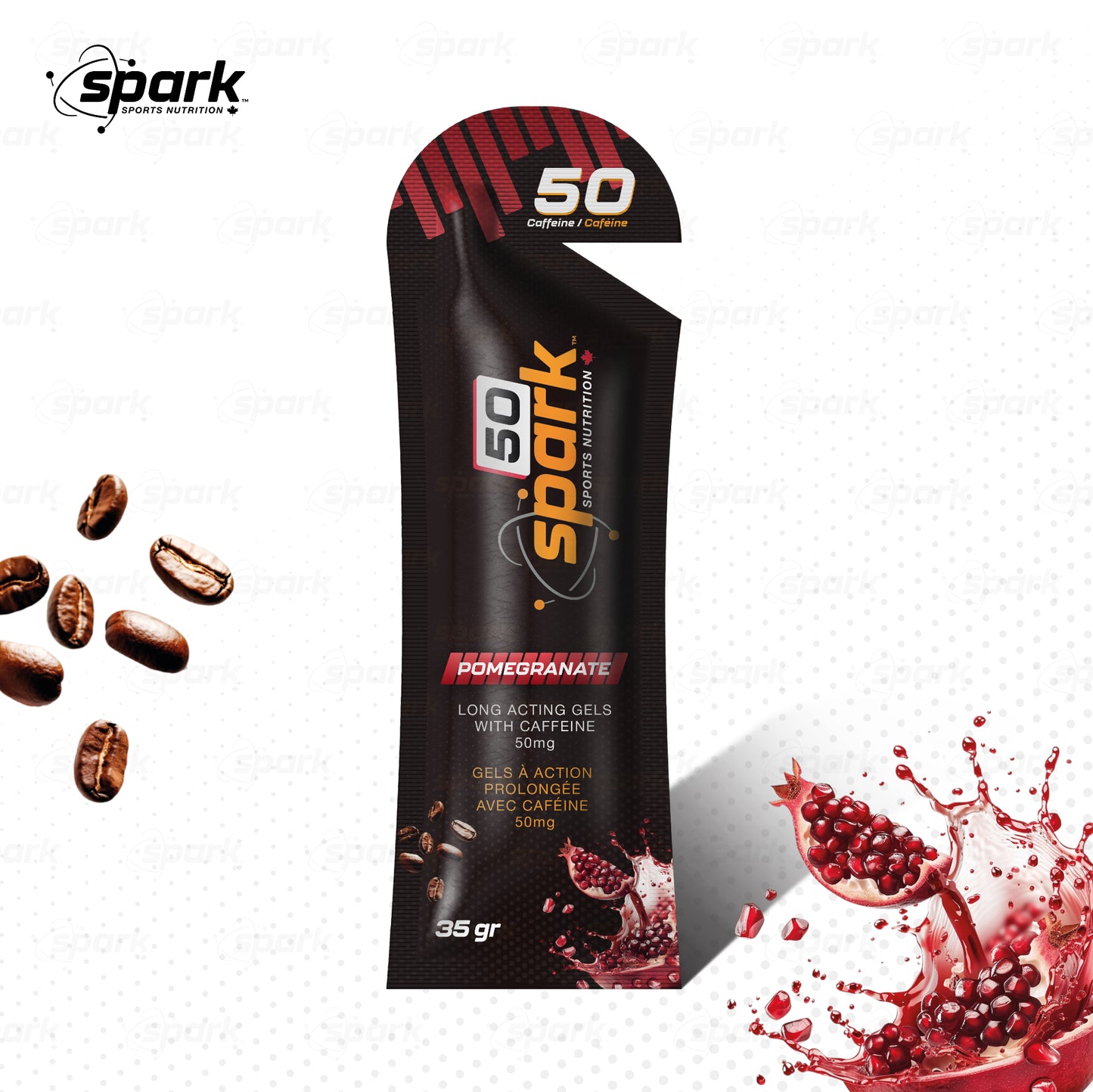 SPARK GELS 50 GRENADE 50 MG CAFÉINE 2026