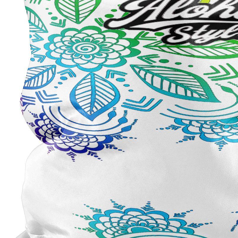 BANDANA TOUR DE COU multifonction SILA ALOHA STYLE Blanc Référence 2558 - Taille Unique - A-BANDANA SILA SPORTS