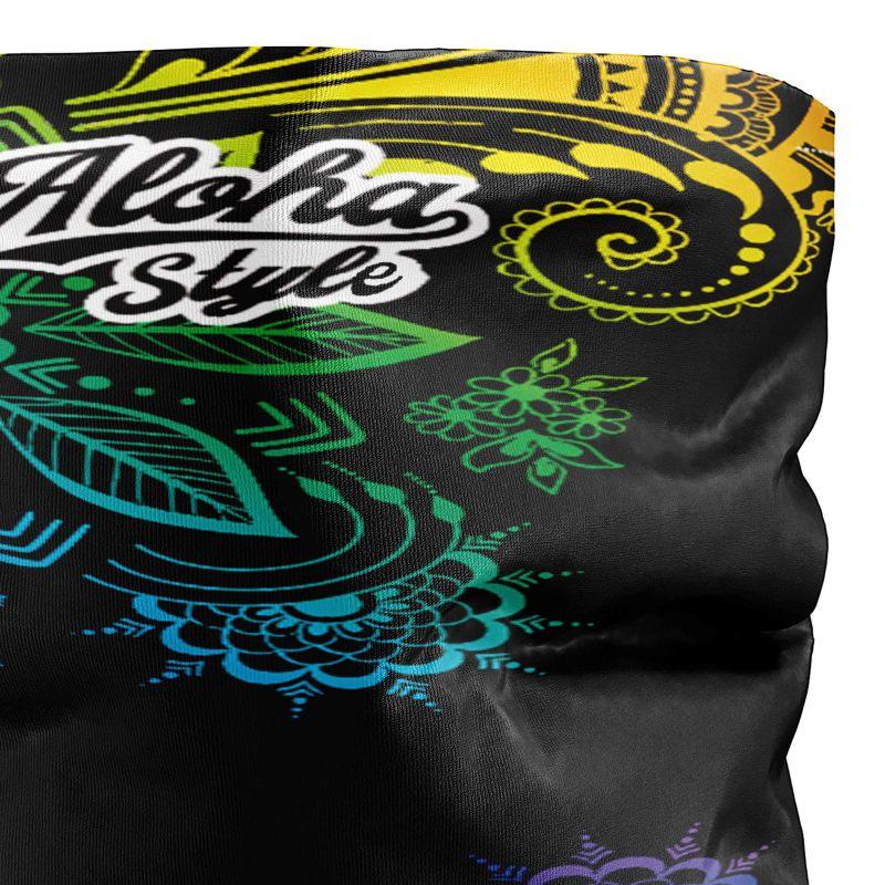 BANDANA TOUR DE COU multifonction SILA ALOHA STYLE Noir Référence 2559 - Taille Unique - A-BANDANA SILA SPORTS