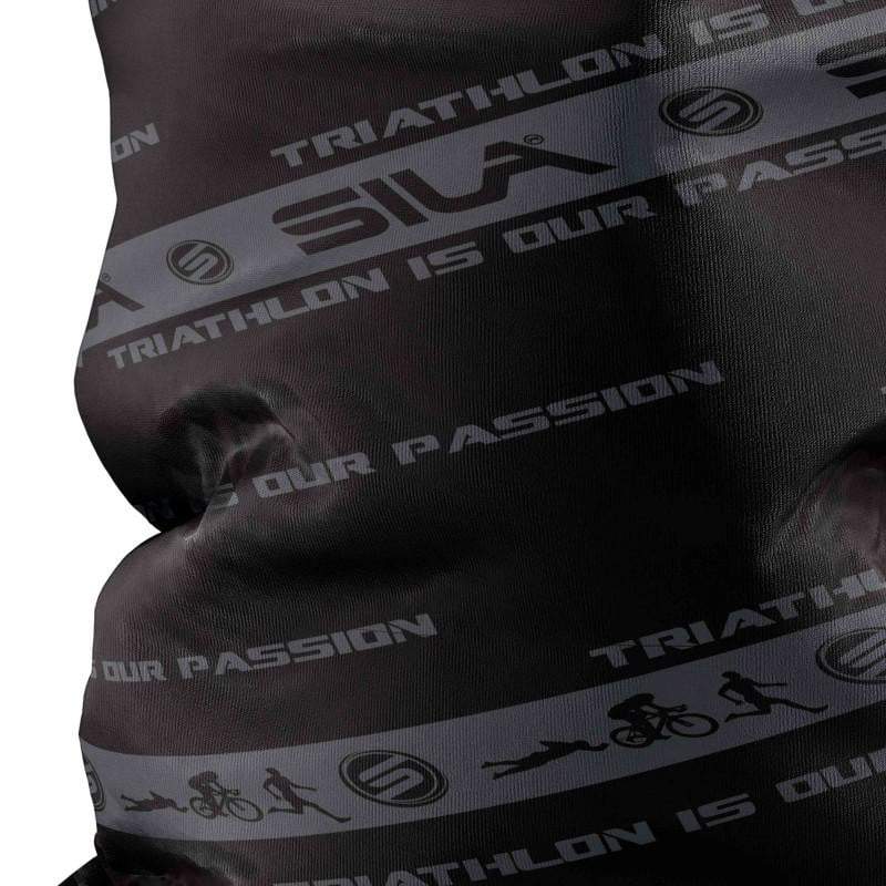 BANDANA TOUR DE COU multifonction SILA - Triathlon Passion Noir / Anthracite 1105 A-BANDANA SILA SPORT