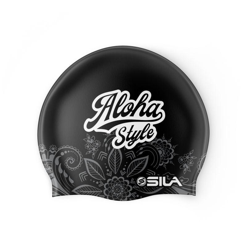 BONNET DE BAIN SILA ALOHA STYLE - NOIR Référence 2197 - Taille Unique - A-BONNET DE BAIN SILA SPORTS