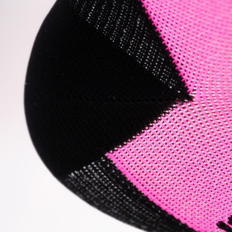 CHAUSETTES SOCQUETTES TECHNICS SILA - ROSE FLUO / NOIR 1184 A-SOCQUETTES SILA SPORT