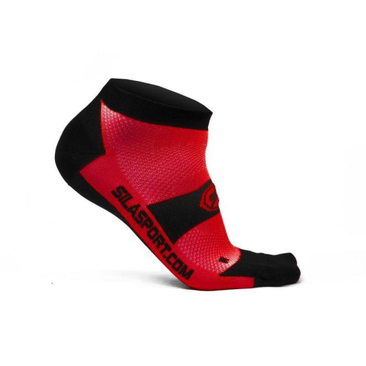 CHAUSETTES SOCQUETTES TECHNICS SILA - ROUGE / NOIR 1179 A-SOCQUETTES SILA SPORT