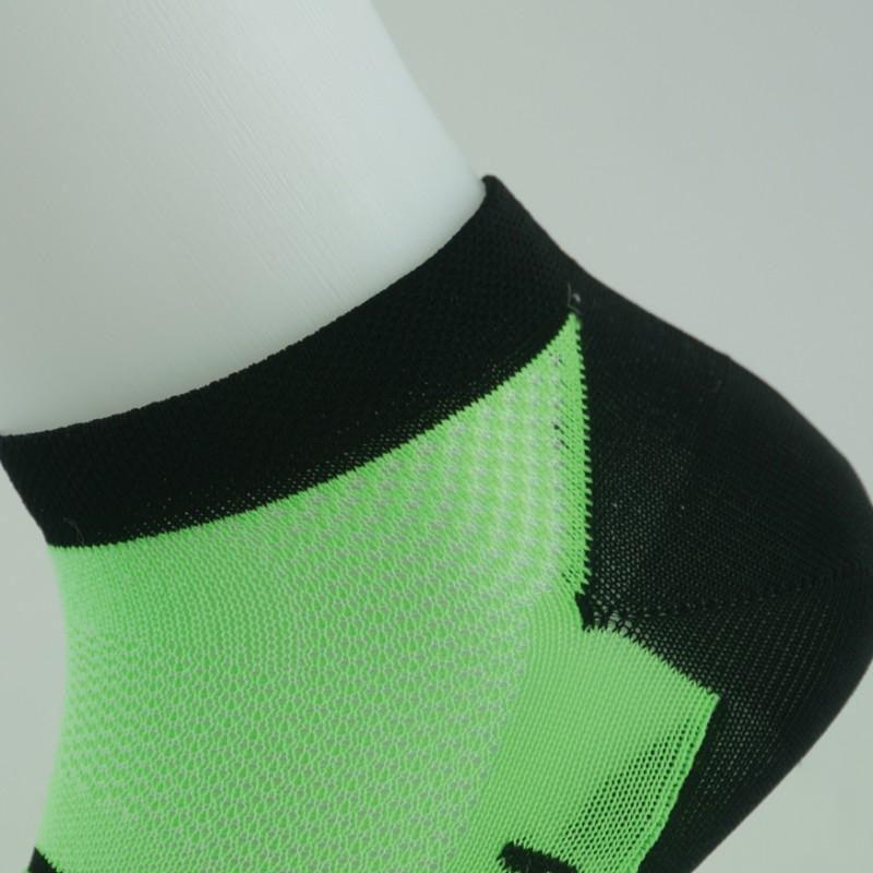 CHAUSETTES SOCQUETTES TECHNICS SILA - VERT FLUO / NOIR 1180 A-SOCQUETTES SILA SPORT
