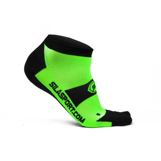 CHAUSETTES SOCQUETTES TECHNICS SILA - VERT FLUO / NOIR 1180 A-SOCQUETTES SILA SPORT