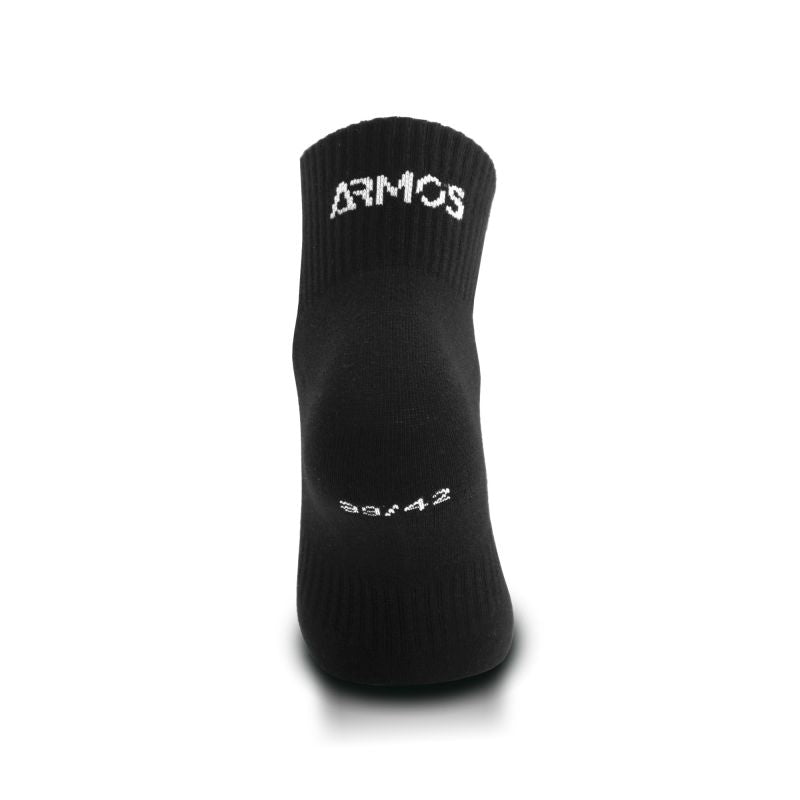 CHAUSSETTES COURTES COTON LIFESTYLE ARMOS ACTIVE NOIR A-CHAUSSETTES SILA SPORTS