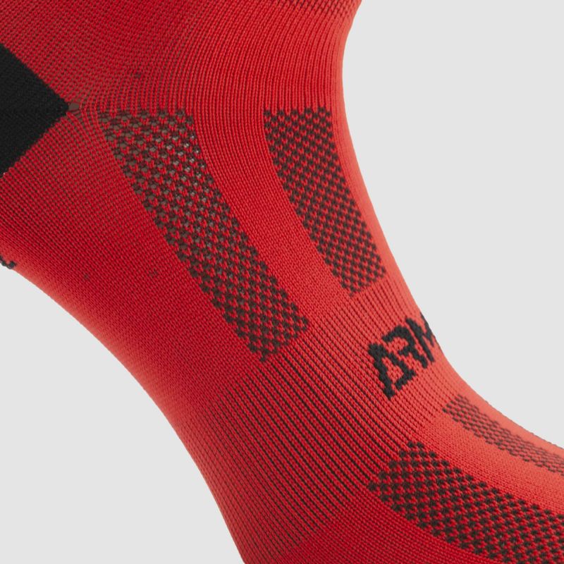 CHAUSSETTES COURTES CYCLISME ARMOS TALISMAN ROUGE A-CHAUSSETTES SILA SPORT
