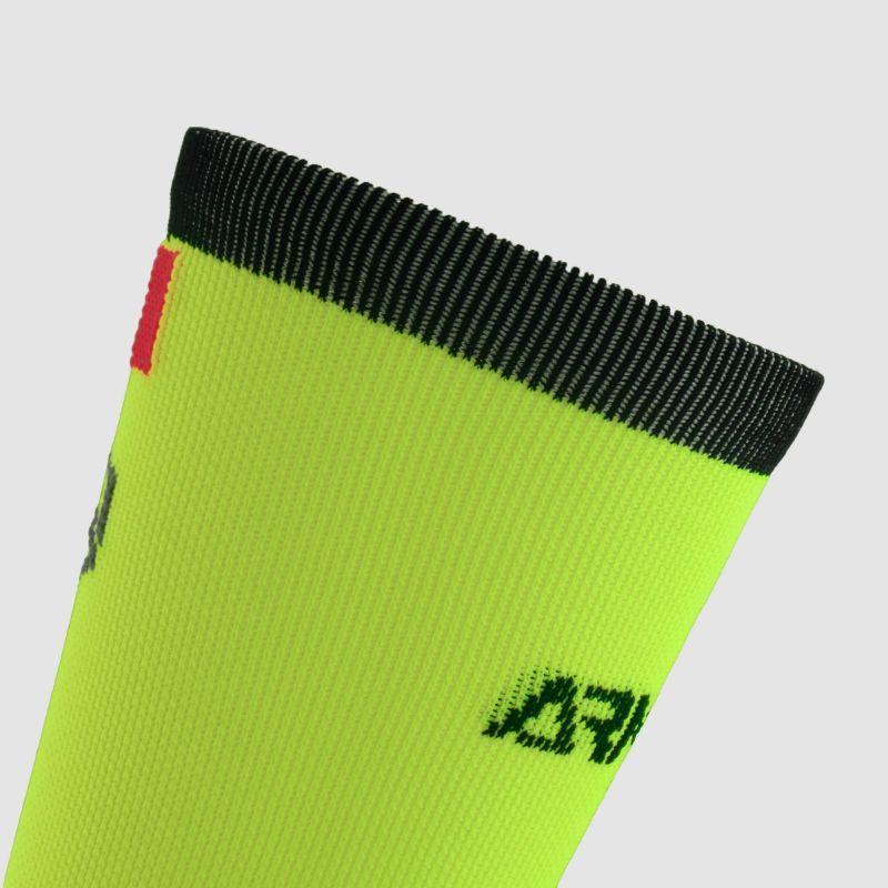 CHAUSSETTES CYCLISME ARMOS TALISMAN JAUNE FLUO - MI-HAUTES A-CHAUSETTES SILA SPORTS