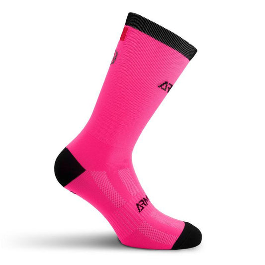 CHAUSSETTES CYCLISME ARMOS TALISMAN ROSE FLUO - MI-HAUTES A-CHAUSETTES SILA SPORTS 35/38 Rose fluo