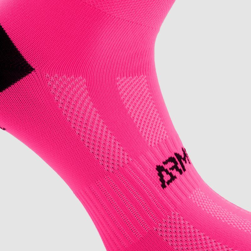 CHAUSSETTES CYCLISME ARMOS TALISMAN ROSE FLUO - MI-HAUTES A-CHAUSETTES SILA SPORTS