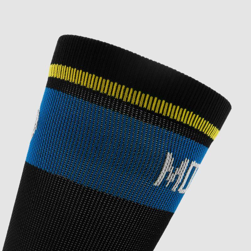 CHAUSSETTES CYCLISME SILASPORT MOZAIK STYLE BLEU - MI-HAUTES A-CHAUSETTES SILA SPORTS