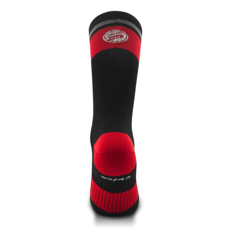 CHAUSSETTES CYCLISME SILASPORT MOZAIK STYLE ROUGE - MI-HAUTES A-CHAUSETTES SILA SPORTS