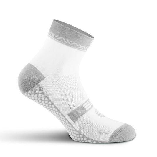 CHAUSSETTES GEOMETRIC SILA - Courtes BLANC / GRIS 2535 A-CHAUSETTES SILA SPORT