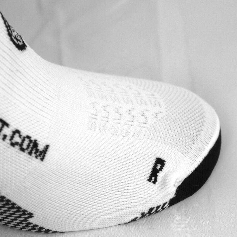 CHAUSSETTES RACING SILA - Courtes BLANC / NOIR Référence 2585 A-CHAUSSETTES SILA SPORTS