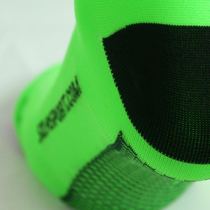 CHAUSSETTES RACING SILA - Courtes VERT FLUO / NOIR Référence 2589 A-CHAUSSETTES SILA SPORTS