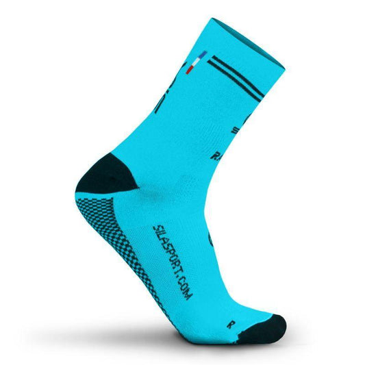 CHAUSSETTES RACING SILA - MI-HAUTES BLEU / NOIR 1778 A-CHAUSETTES SILA SPORT