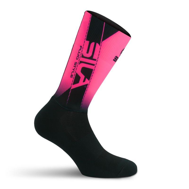 CHAUSSETTES SILA PRO AERO - Mi-hautes - ROSE Référence 2553 A-CHAUSSETTES SILA SPORTS