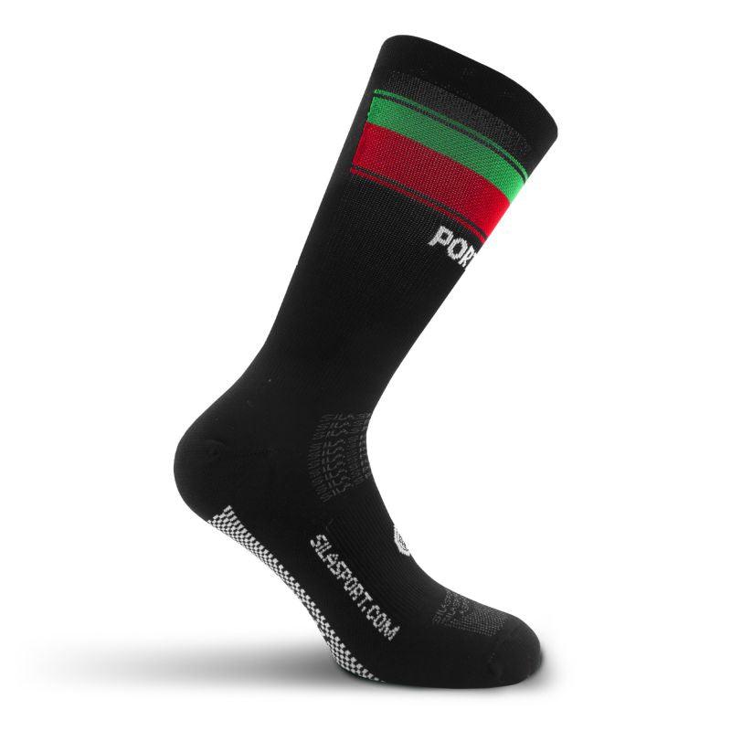 CHAUSSETTES/BAS CYCLISME SILASPORT NATION STYLE 3 PORTUGAL - MI-HAUTES A-CHAUSETTES SILA SPORTS 35/38 rouge