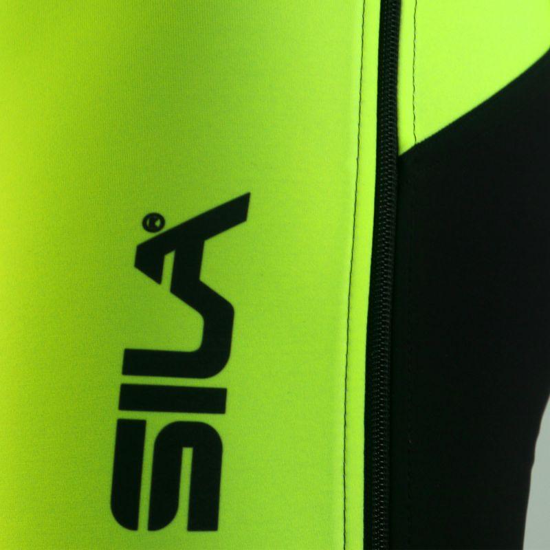 COLLANT D'ÉCHAUFFEMENT ZIP SILA FLUO STYLE 3 PLUS - JAUNE V-COLLANT SILA SPORTS