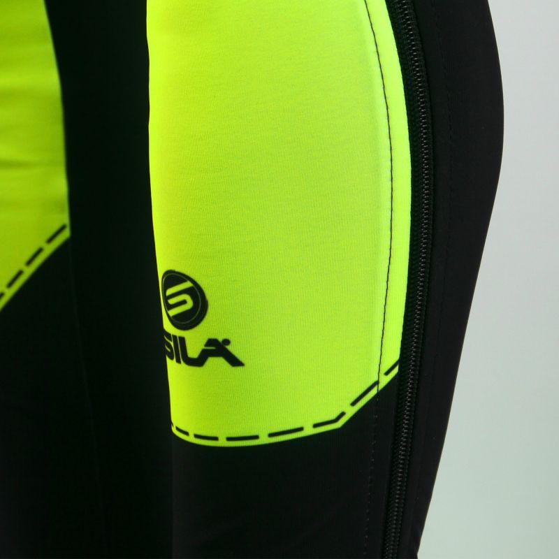COLLANT D'ÉCHAUFFEMENT ZIP SILA FLUO STYLE 3 PLUS - JAUNE V-COLLANT SILA SPORTS