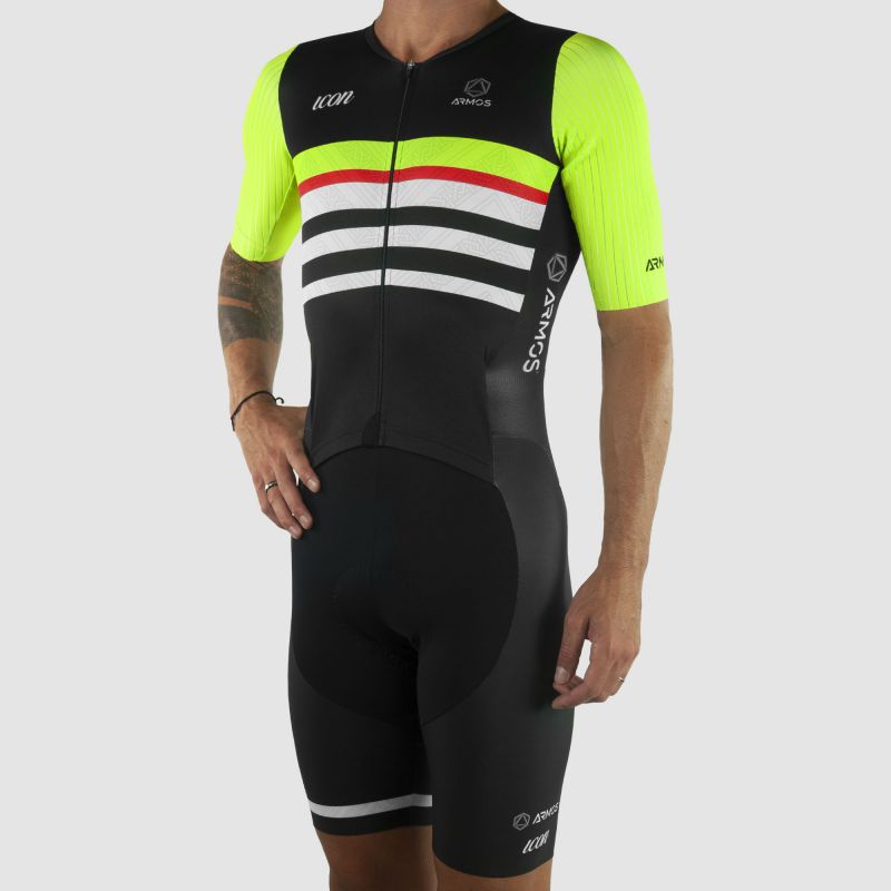 COMBINAISON CYCLISME ARMOS ICON MC LIME V-COMBINAISON SILA SPORT