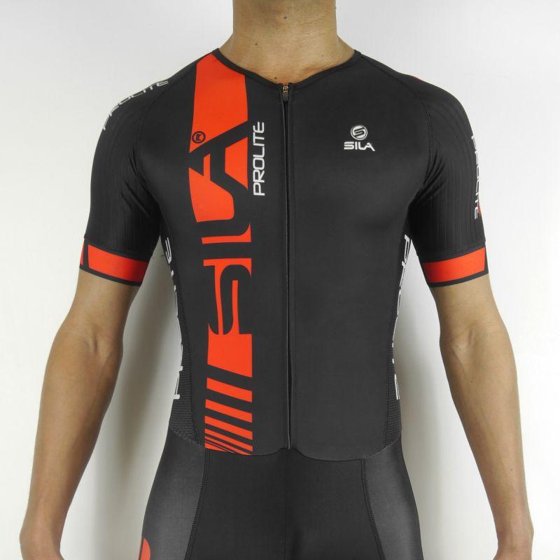 COMBINAISON CYCLISME PROLITE SILA ROUGE - Mc - Mc - 2203 V-COMBINAISON SILA SPORTS