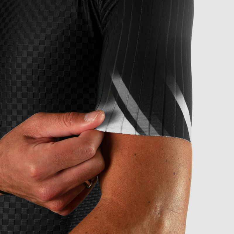 COMBINAISON ROLLER ELITE ARMOS COMETE NOIR/BLANC MC V-COMBINAISON SILA SPORT