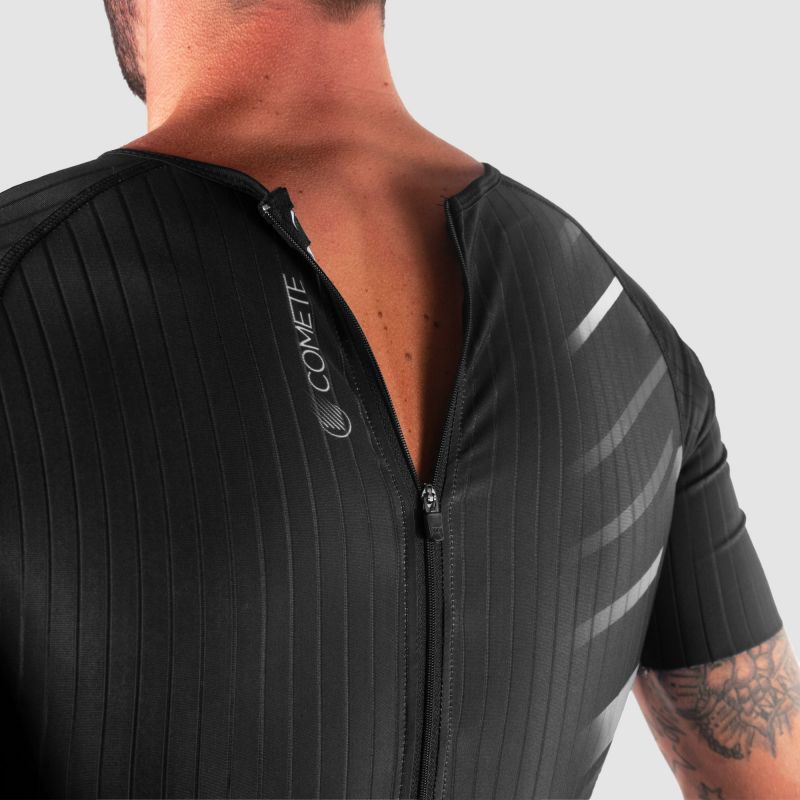 COMBINAISON ROLLER ELITE ARMOS COMETE NOIR/BLANC MC V-COMBINAISON SILA SPORT