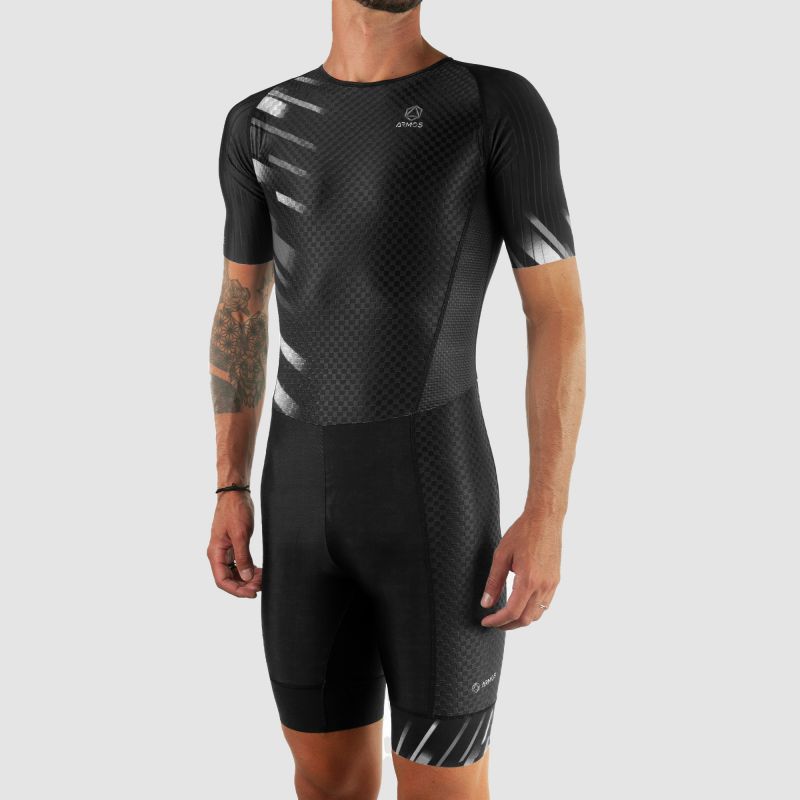 COMBINAISON ROLLER ELITE ARMOS COMETE NOIR/BLANC MC V-COMBINAISON SILA SPORT S NOIR/BLANC