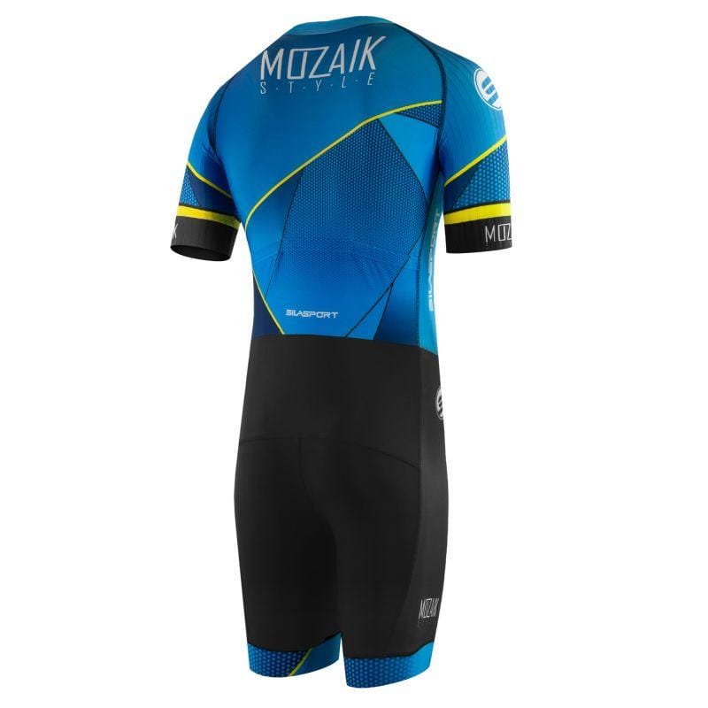 COMBINAISON ROLLER ENFANT SILASPORT MOZAIK STYLE BLEU MC V-COMBINAISON SILA SPORTS