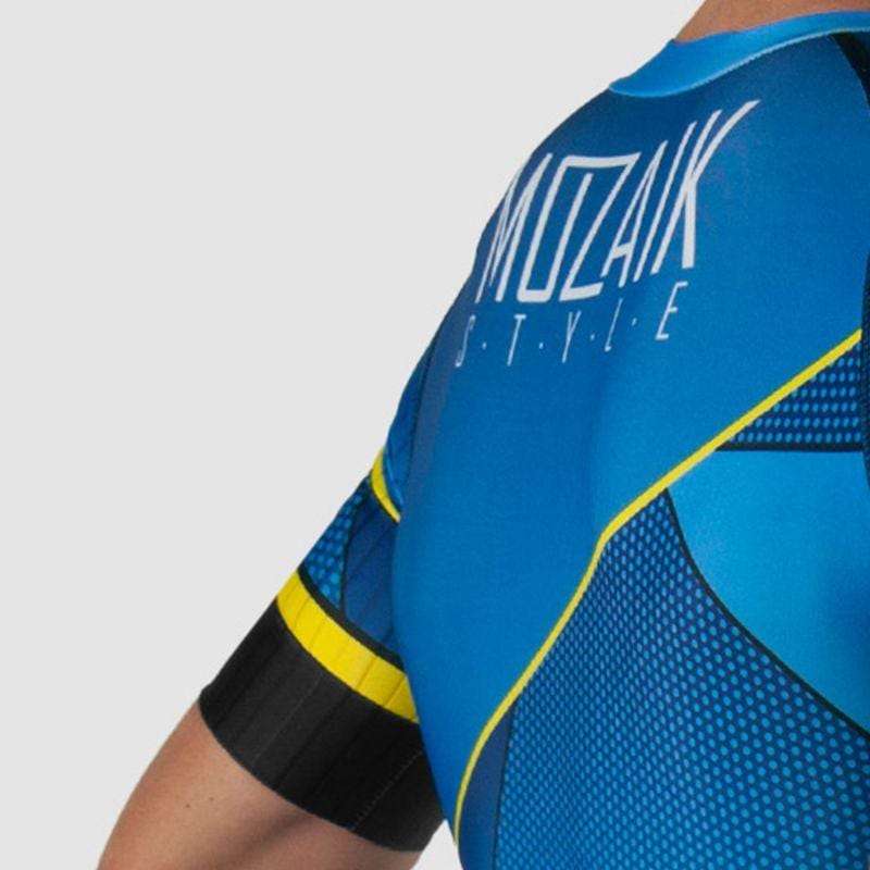 COMBINAISON ROLLER ENFANT SILASPORT MOZAIK STYLE BLEU MC V-COMBINAISON SILA SPORTS