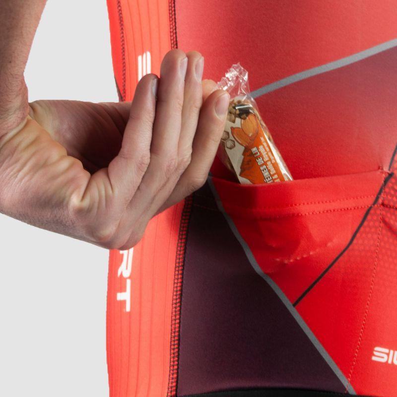 COMBINAISON ROLLER ENFANT SILASPORT MOZAIK STYLE ROUGE MC V-COMBINAISON SILA SPORTS