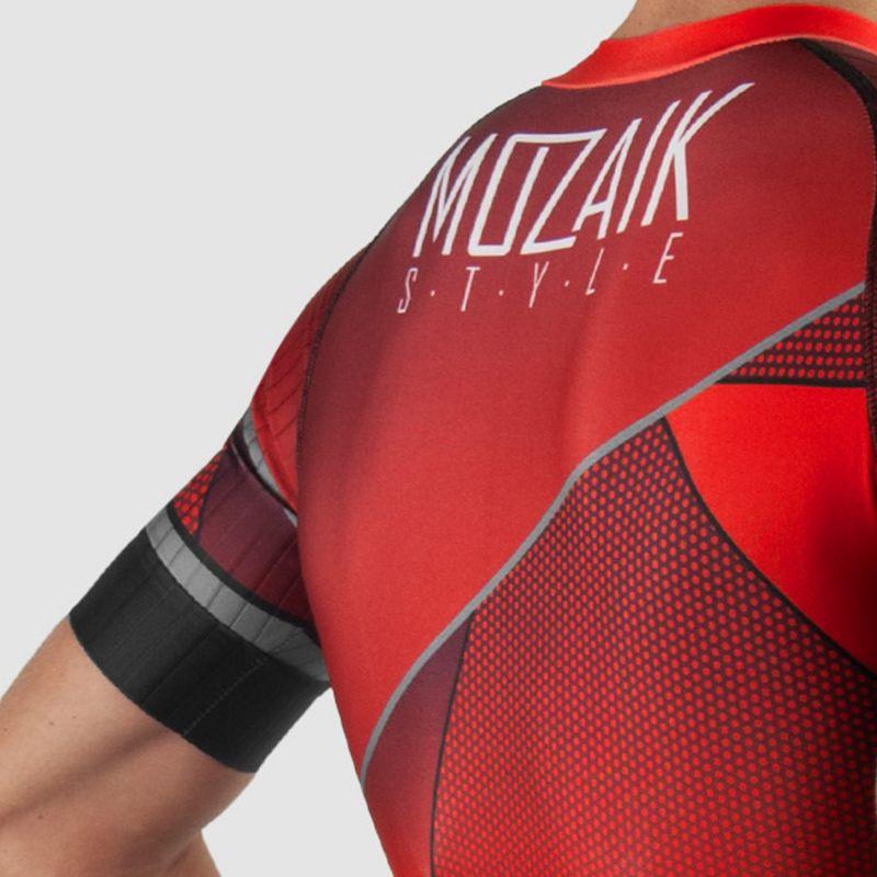 COMBINAISON ROLLER ENFANT SILASPORT MOZAIK STYLE ROUGE MC V-COMBINAISON SILA SPORTS