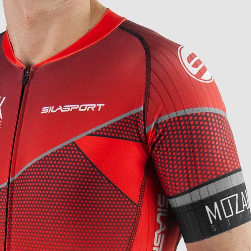 COMBINAISON ROLLER ENFANT SILASPORT MOZAIK STYLE ROUGE MC V-COMBINAISON SILA SPORTS