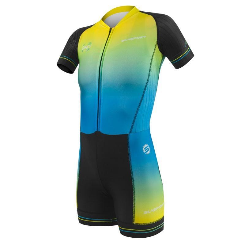 COMBINAISON ROLLER FILLE SILASPORT GIRLY STYLE JAUNE V-COMBINAISON SILA SPORTS 8A JAUNE
