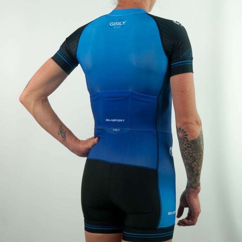 COMBINAISON ROLLER FILLE SILASPORT GIRLY STYLE VIOLET FILLE V-COMBINAISON SILA SPORTS