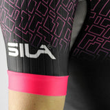 COMBINAISON ROLLER SILA CREATIVITY - ROSE – Manches courtes V-COMBINAISON SILA SPORTS